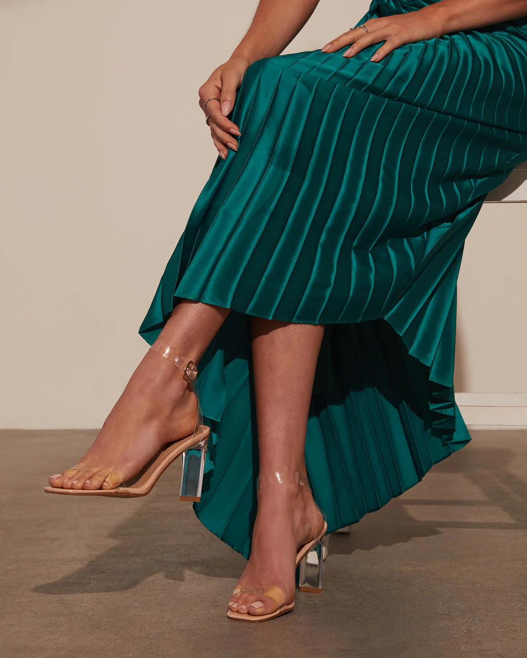 Billini Santiago Clear Strappy Heels - Image 5