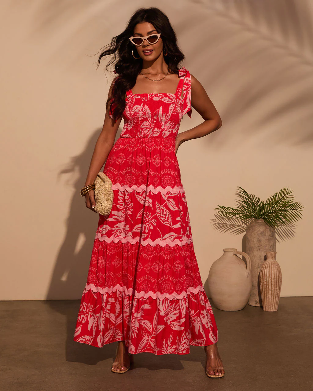 Sarai Tropical Maxi Dress - Image 6