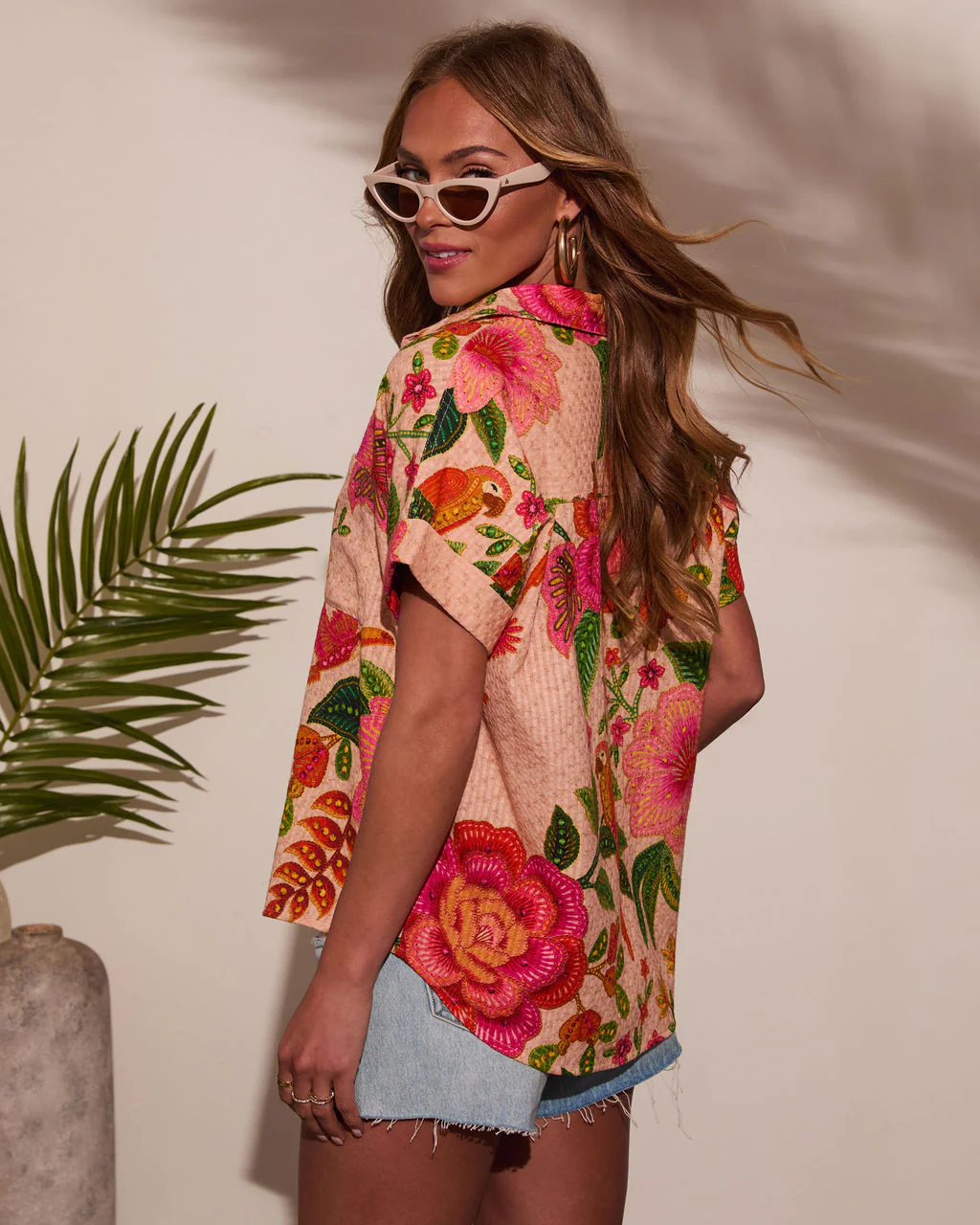 Sarenia Floral Button Down Top - Image 4