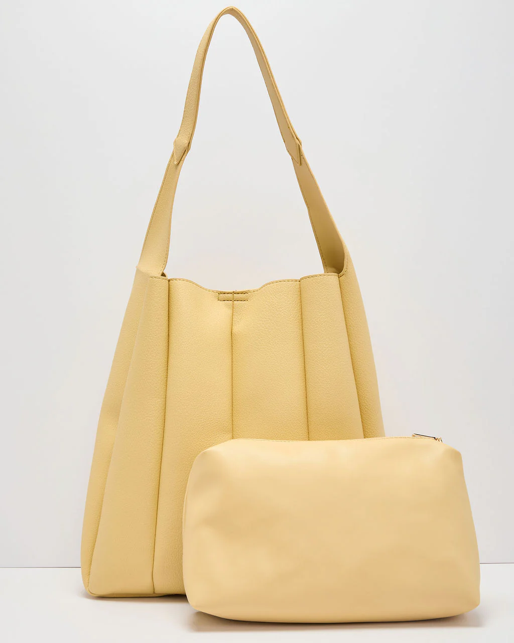 Savangie Pleated Leather Tote Bag - Image 6