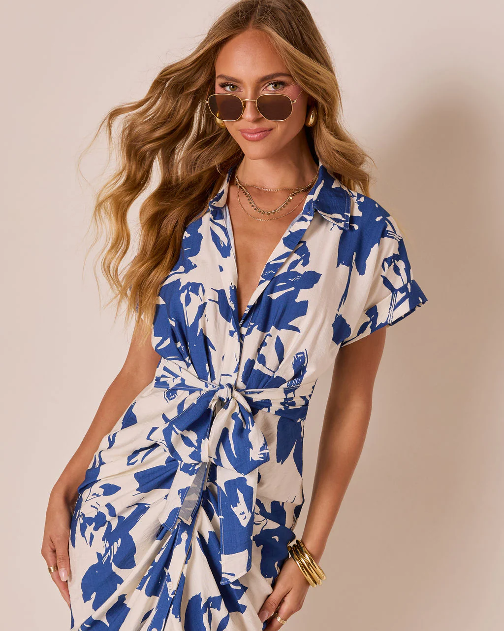 Savannie Front Tie Midi Dress - Image 2