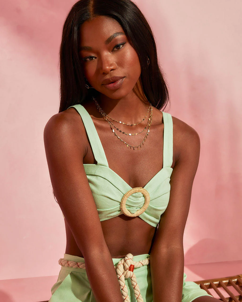 Saylor Cotton Crop Top - Image 3
