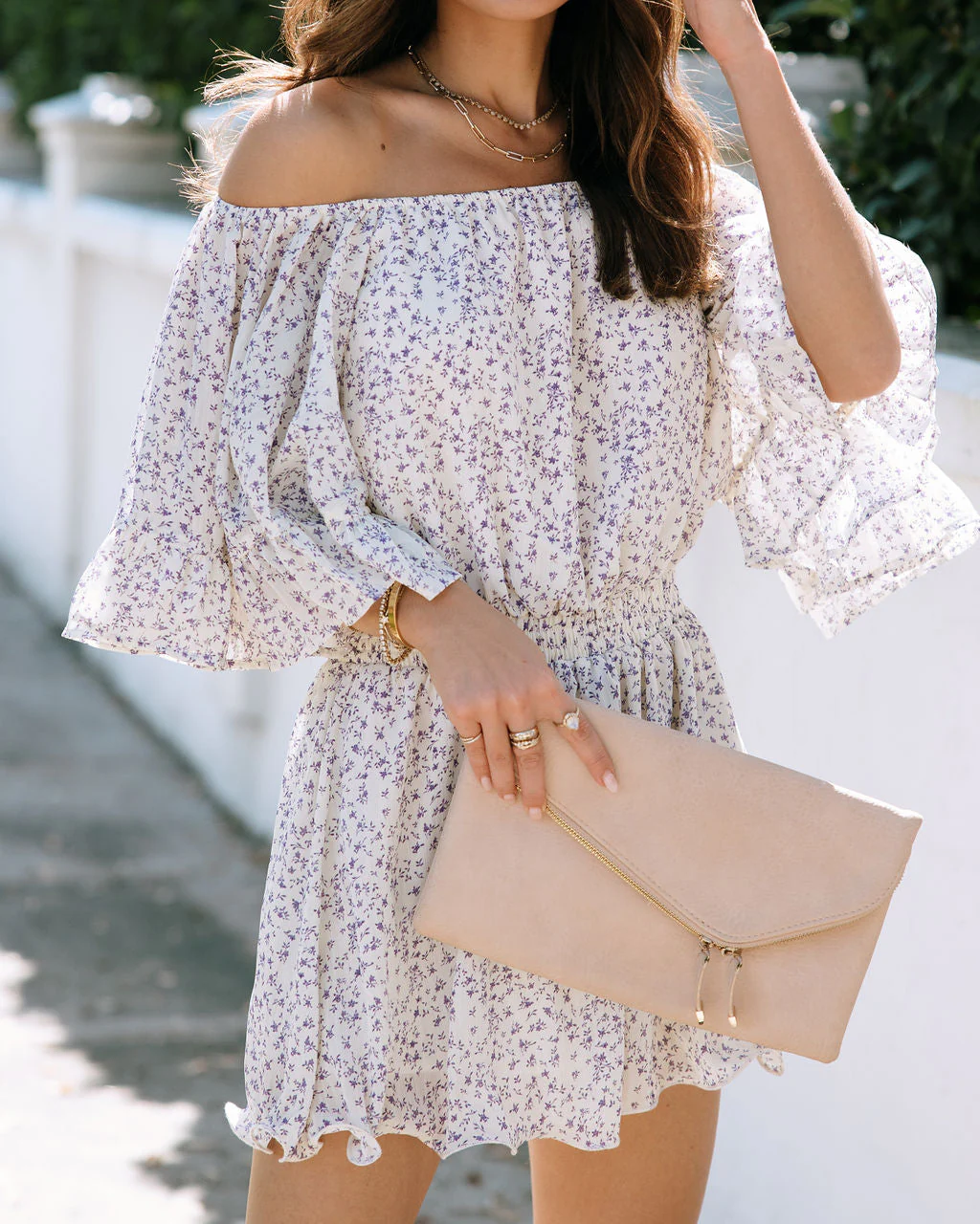Sayra Floral Off The Shoulder Romper - Image 2
