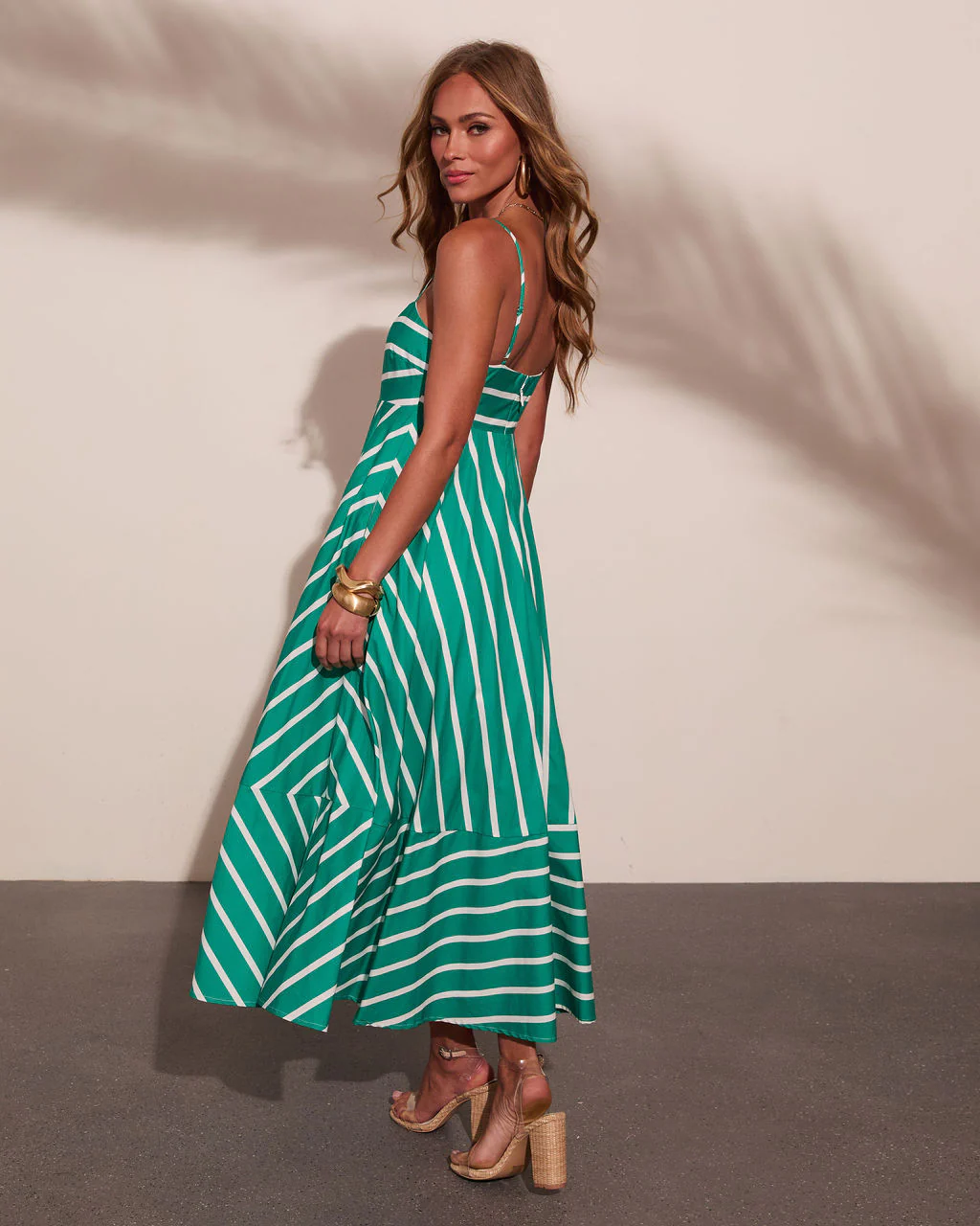 Sea Calling Cotton Striped Maxi Dress - Image 4