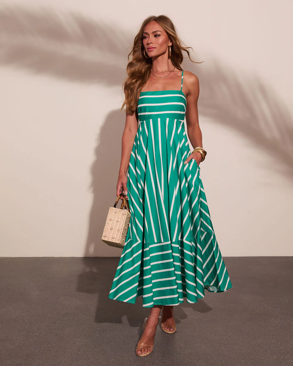 Sea Calling Cotton Striped Maxi Dress - Image 5