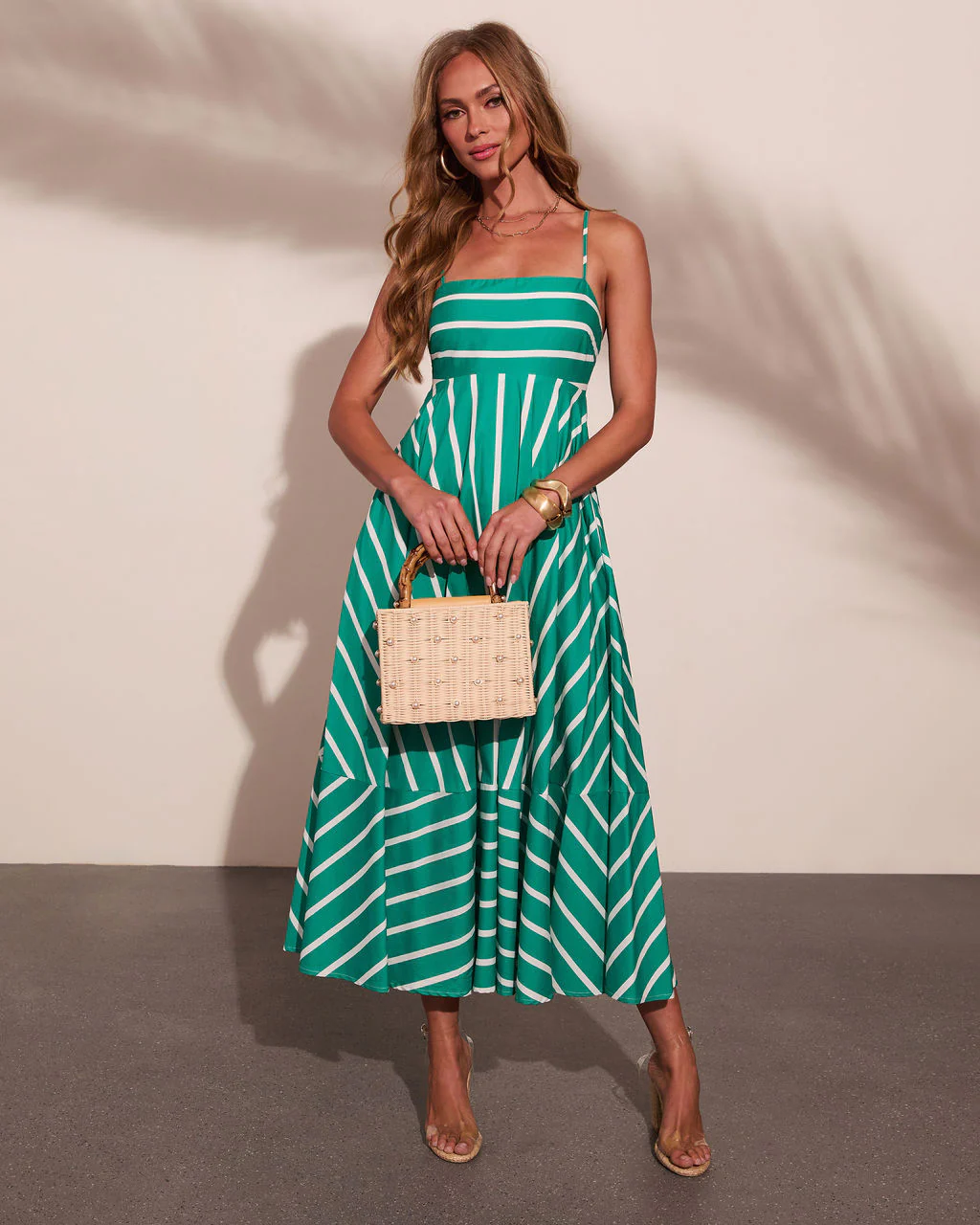 Sea Calling Cotton Striped Maxi Dress - Image 6
