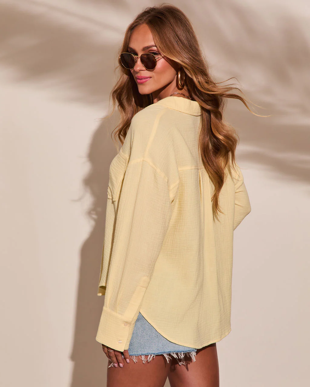 Seaberry Collared Button Down Top - Image 4