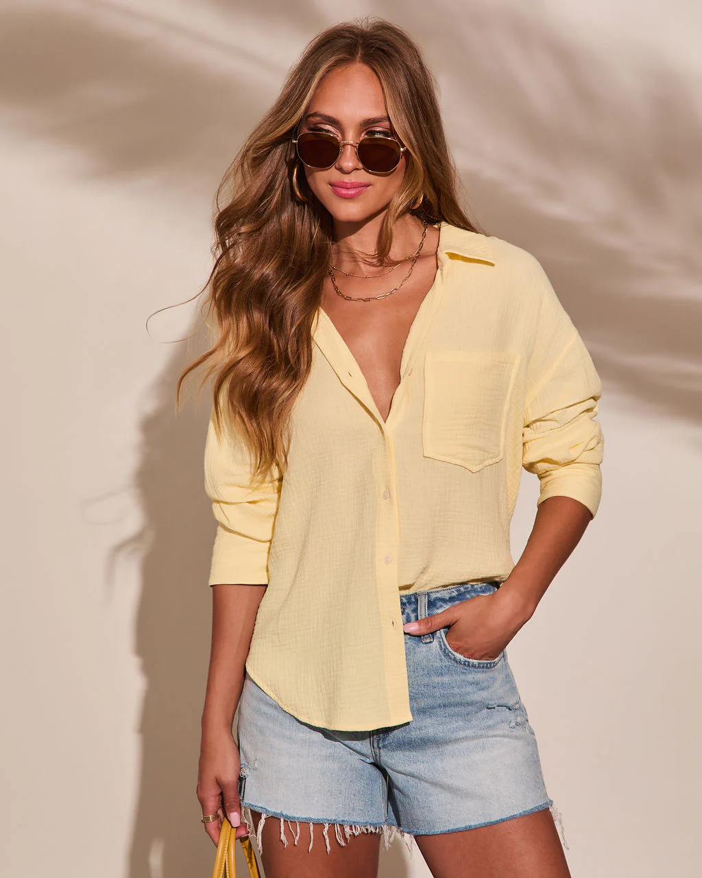 Seaberry Collared Button Down Top - Image 6