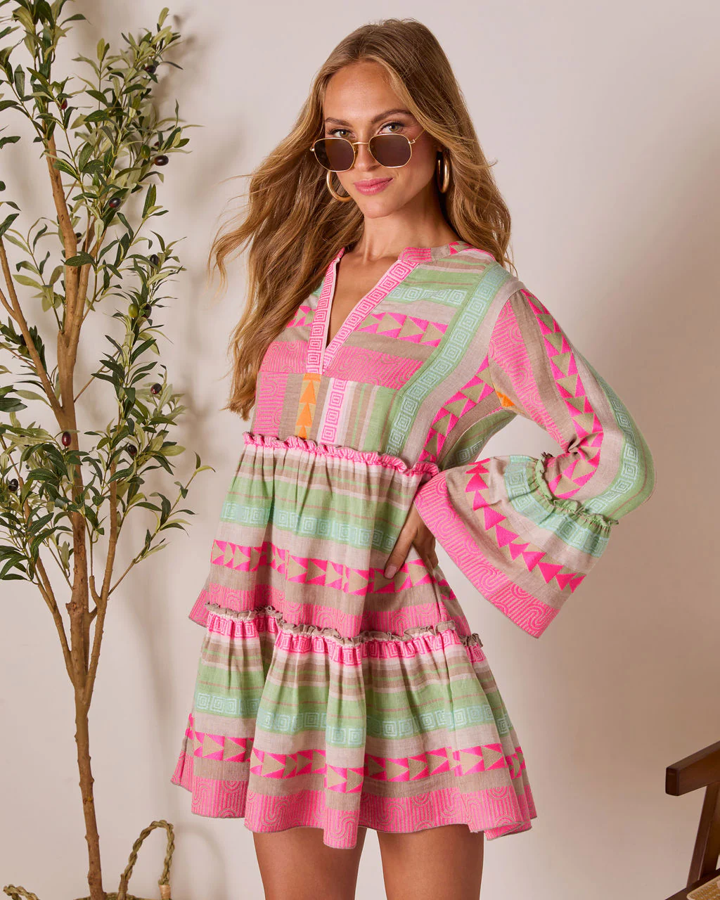 Seablush Shift Mini Dress - Image 3