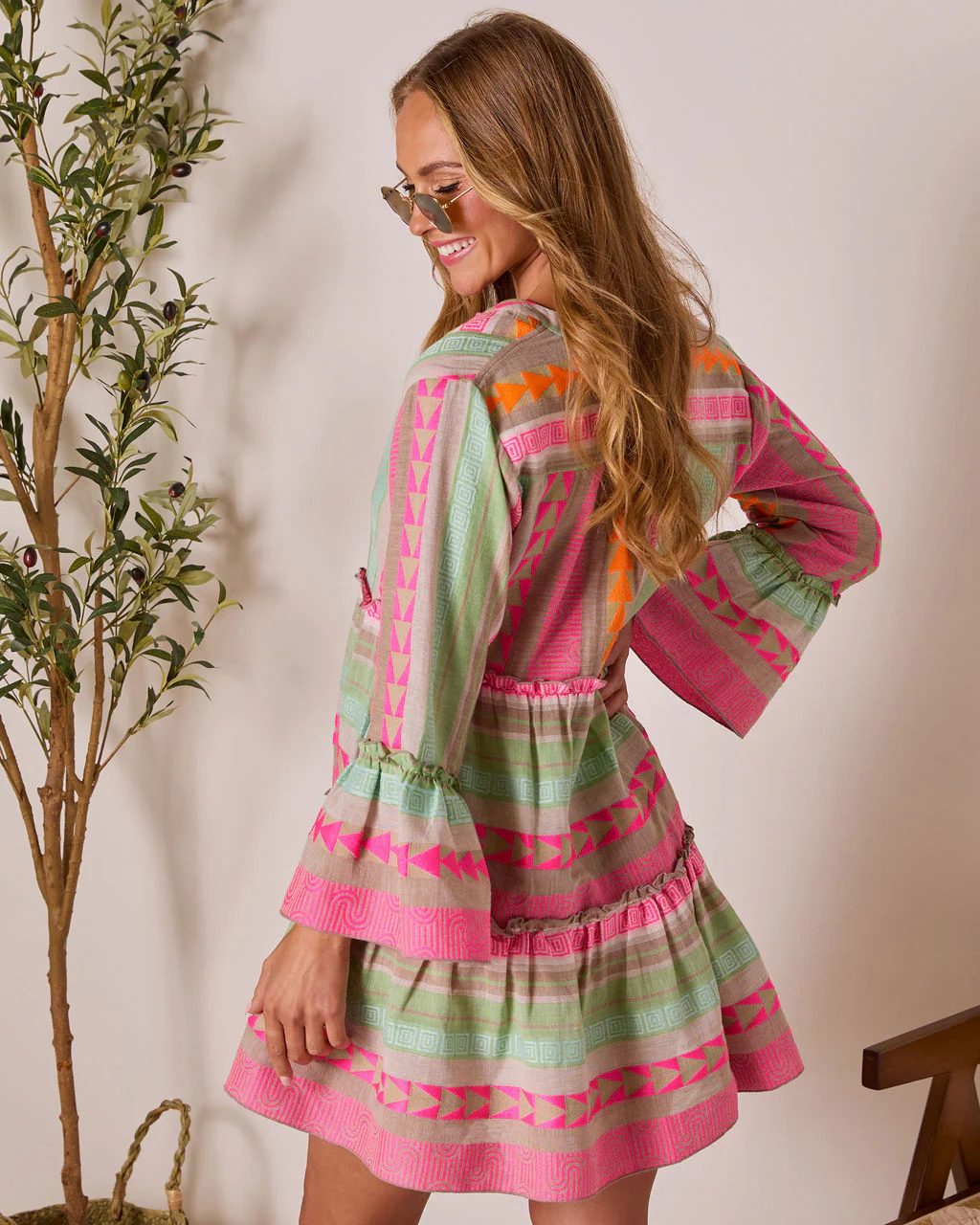 Seablush Shift Mini Dress - Image 4