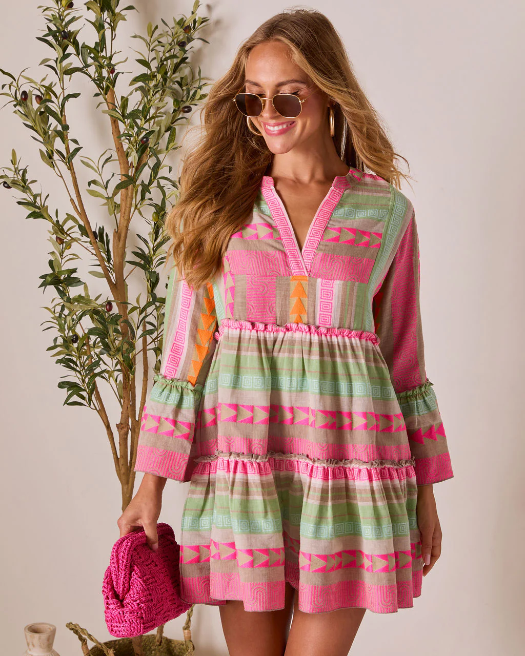 Seablush Shift Mini Dress - Image 5