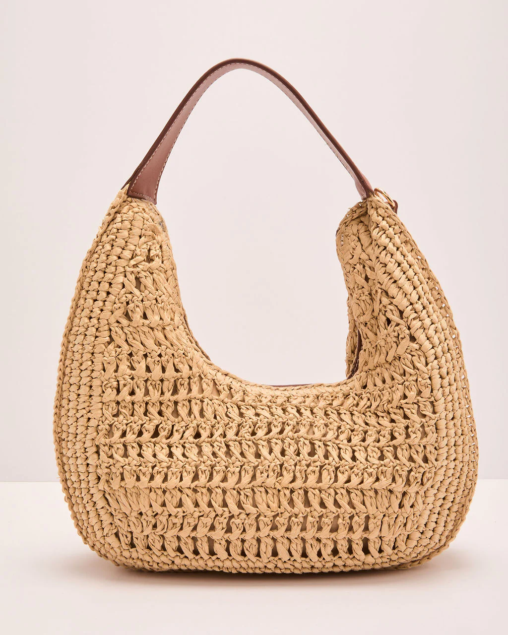 Seaside Sculpt Woven Crochet Straw Bag - Image 3
