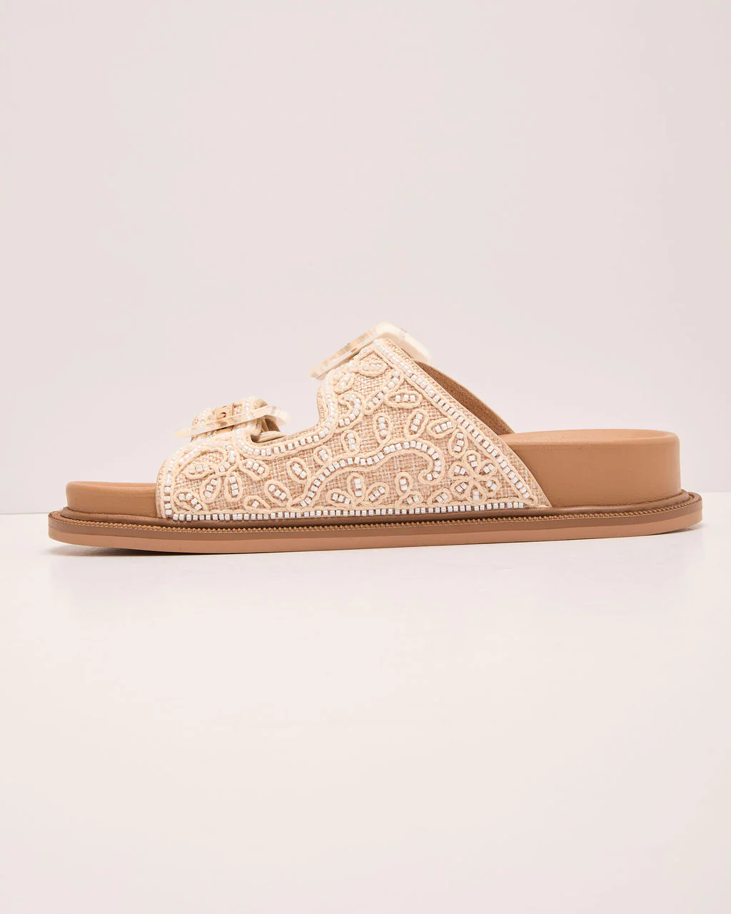 Seaside Solace Embroidered Bead Sandals - Image 3