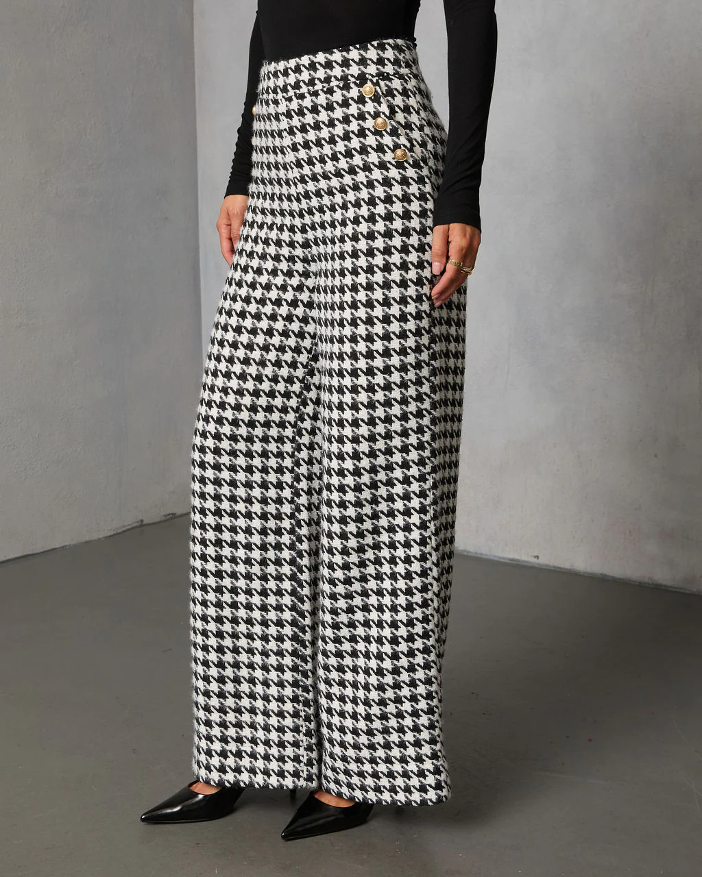 Seeley Houndstooth Straight Leg Pant - Image 3