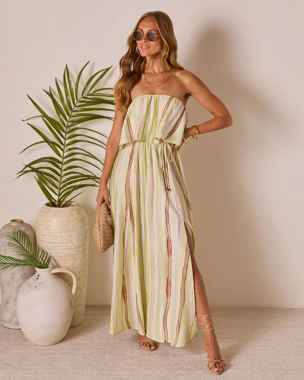 Meila Waist Tie Maxi Dress - Image 3