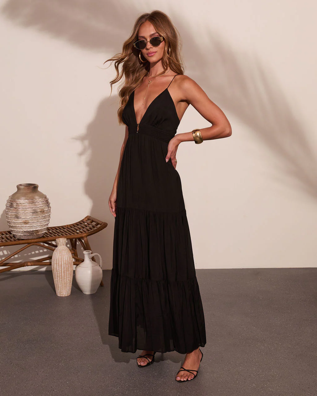 Serene Pathway Chiffon Maxi Dress - Image 3