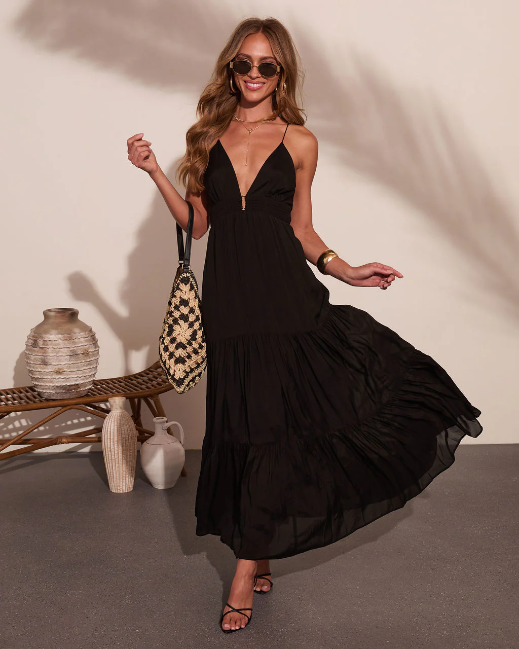 Serene Pathway Chiffon Maxi Dress - Image 6