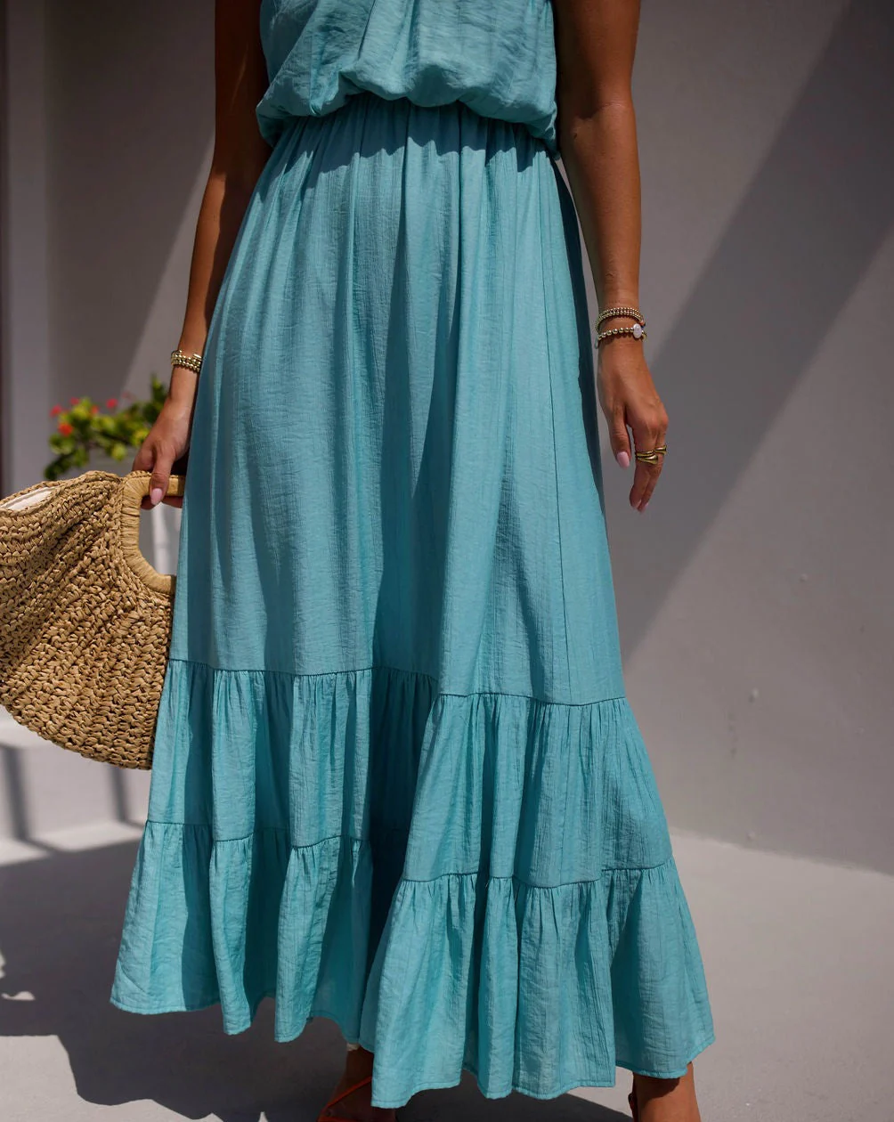 Serene Summer One Shoulder Maxi Dress - Image 11