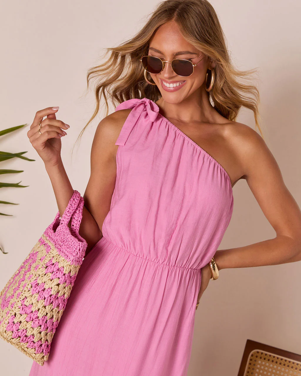 Serene Summer One Shoulder Maxi Dress - Image 2