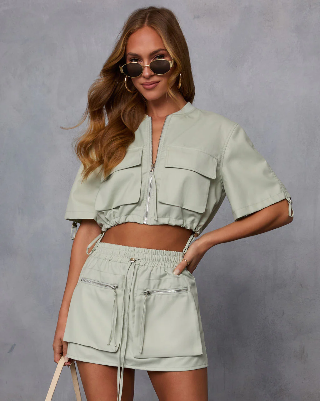 Minimal Muse Cargo Pull Cord Jacket - Image 2