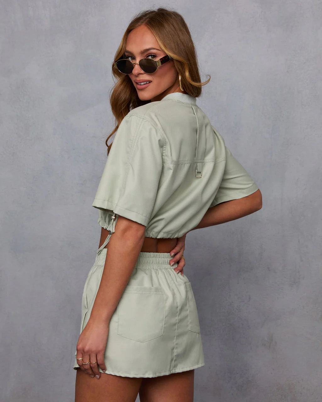Minimal Muse Cargo Pull Cord Jacket - Image 4