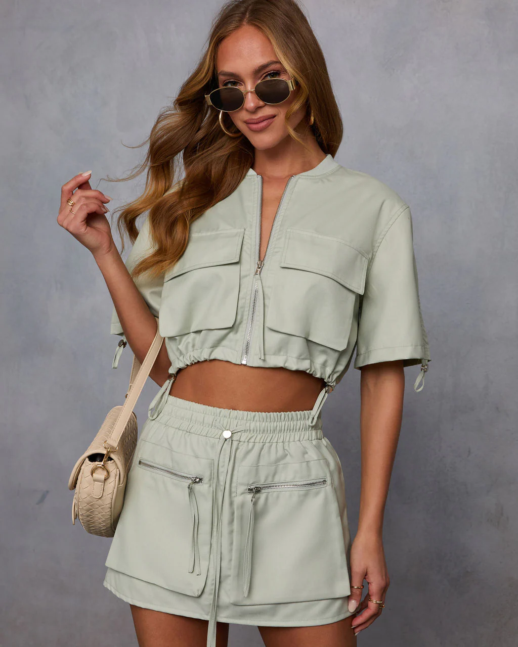 Minimal Muse Cargo Pull Cord Jacket - Image 5