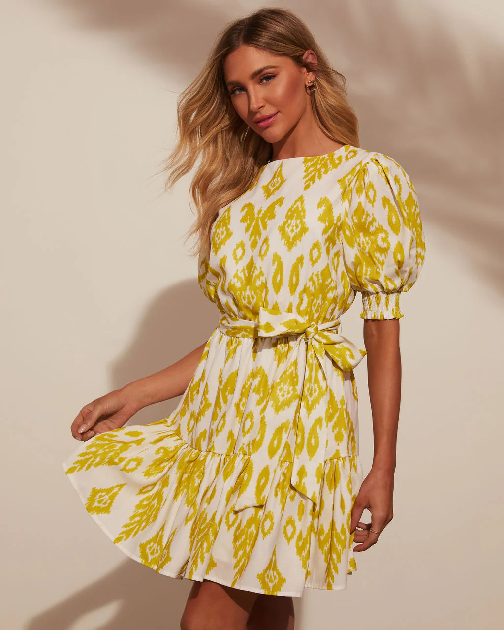 Shailene Puff Sleeve Tiered Mini Dress - Image 15