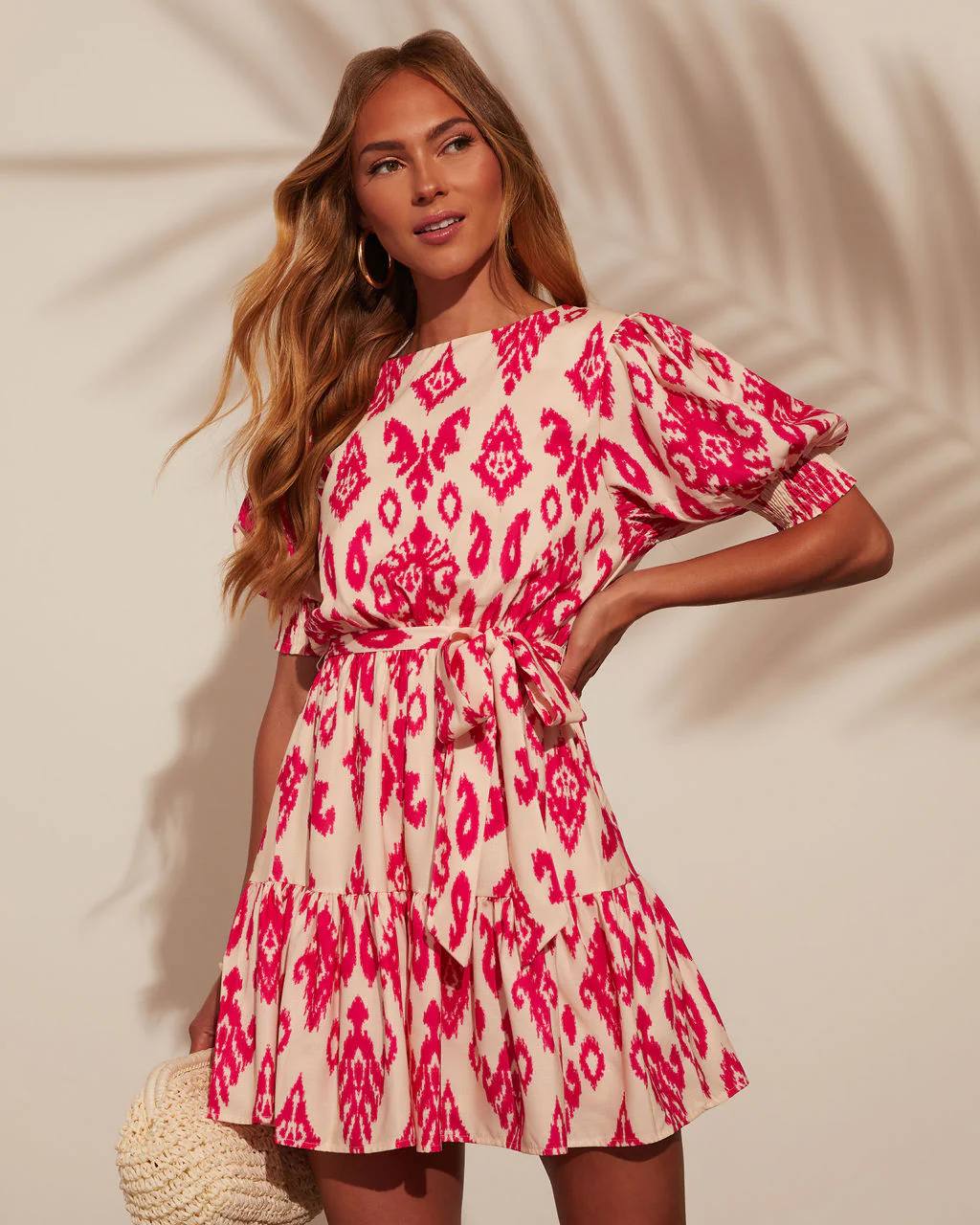 Shailene Puff Sleeve Tiered Mini Dress - Image 20