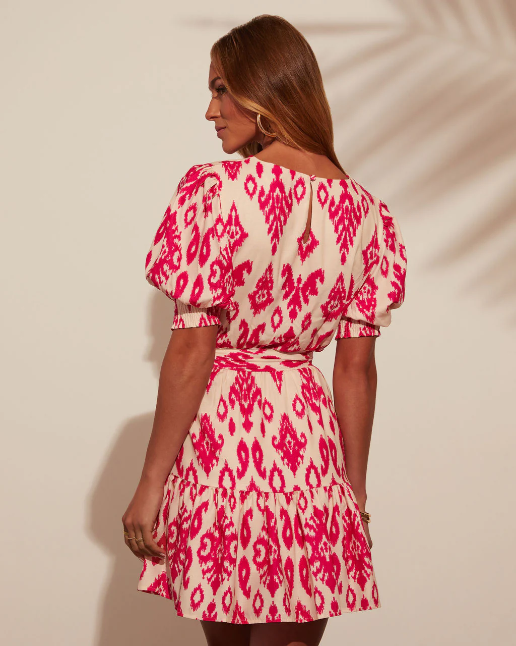 Shailene Puff Sleeve Tiered Mini Dress - Image 22