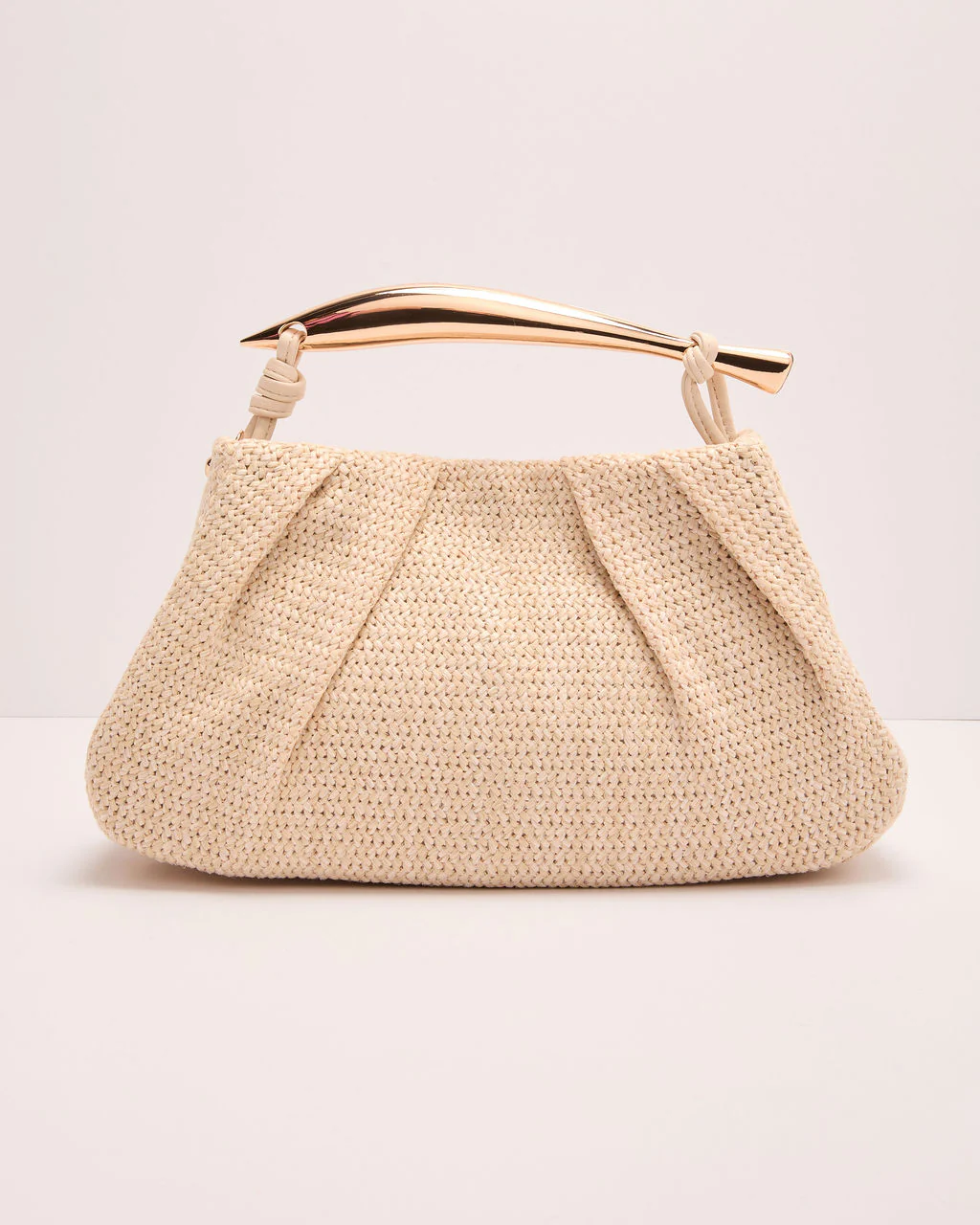 Shannon Woven Metal Handle Bag - Image 2