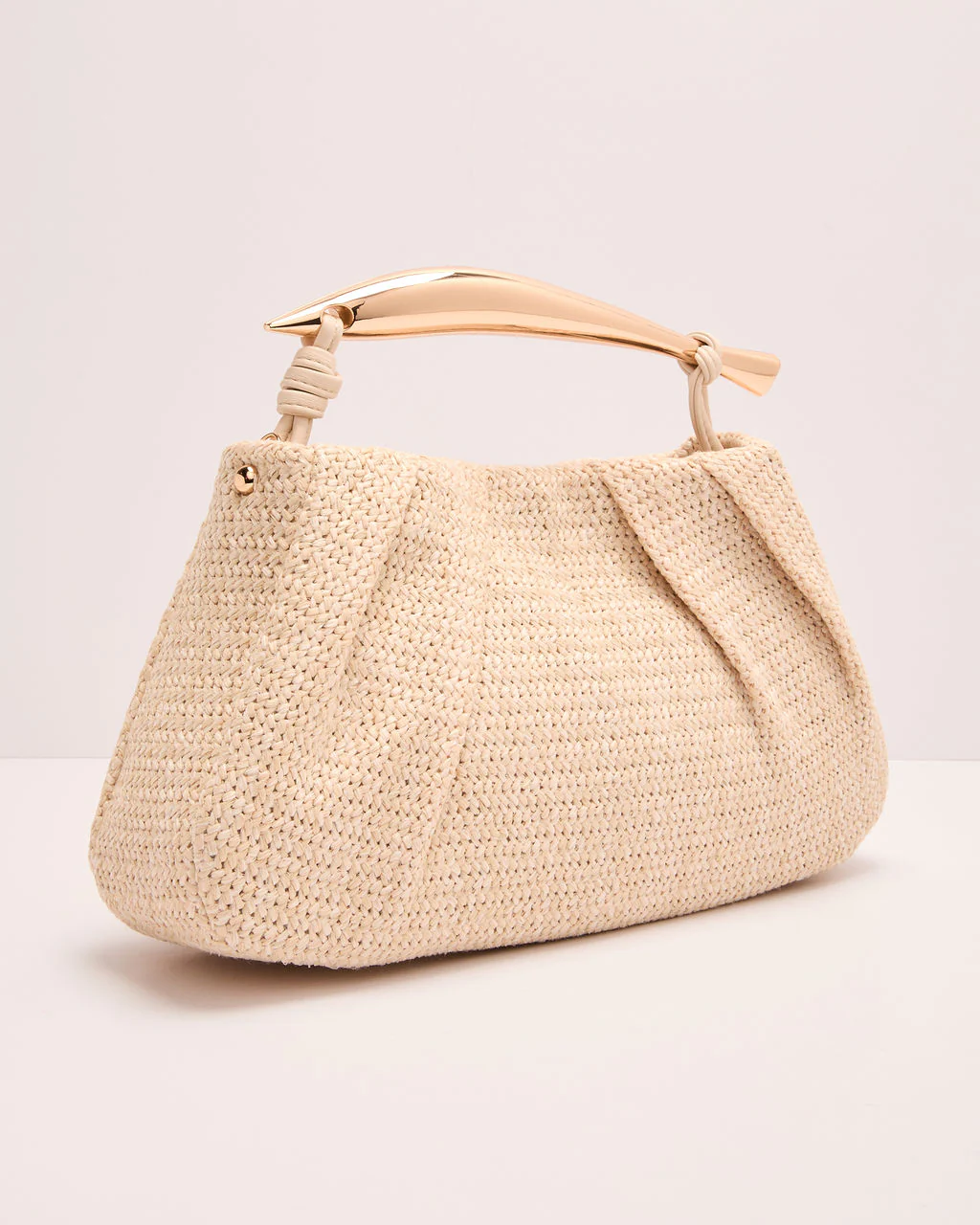 Shannon Woven Metal Handle Bag - Image 5