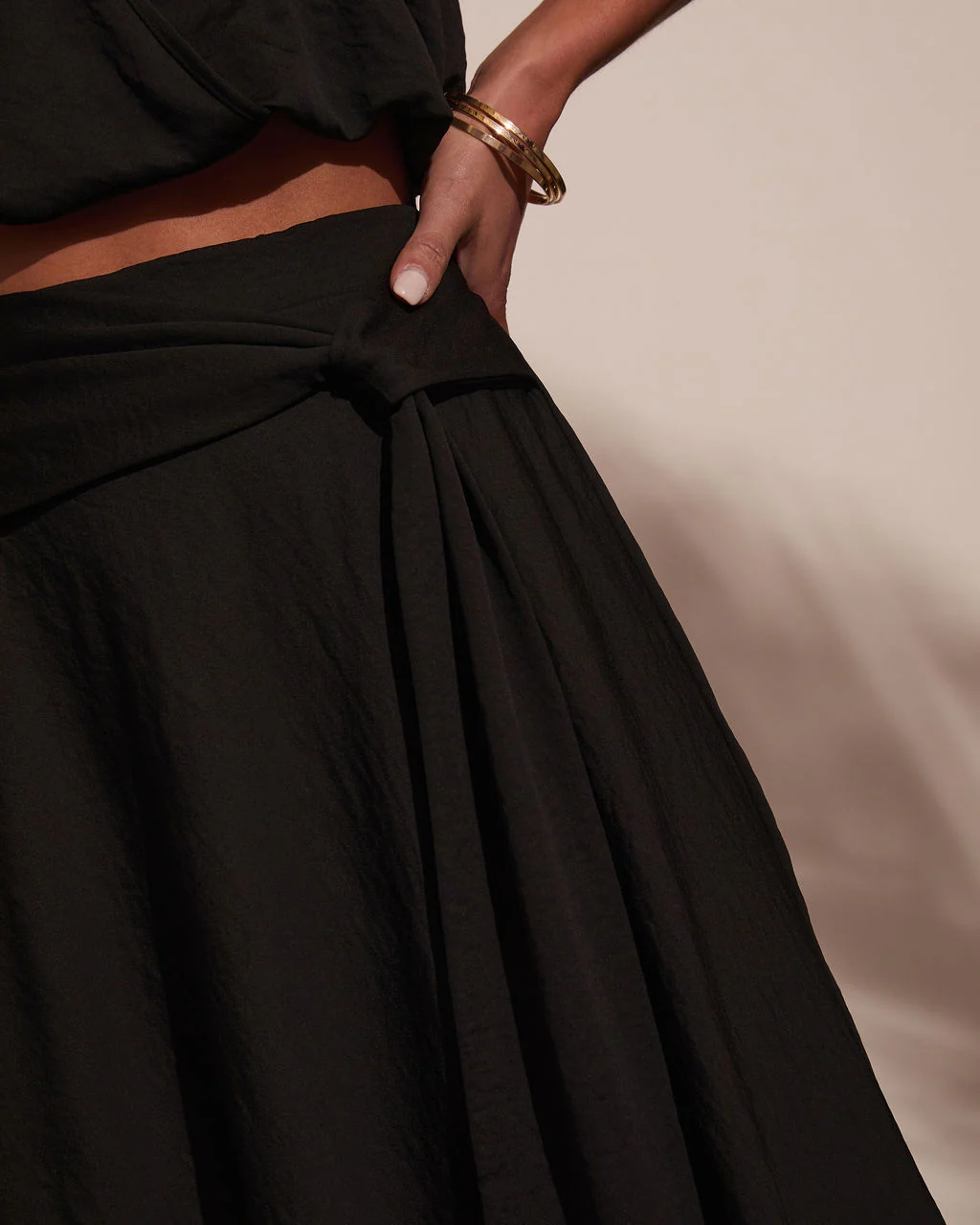 Sharena Waist Tie Midi Skirt - Image 12