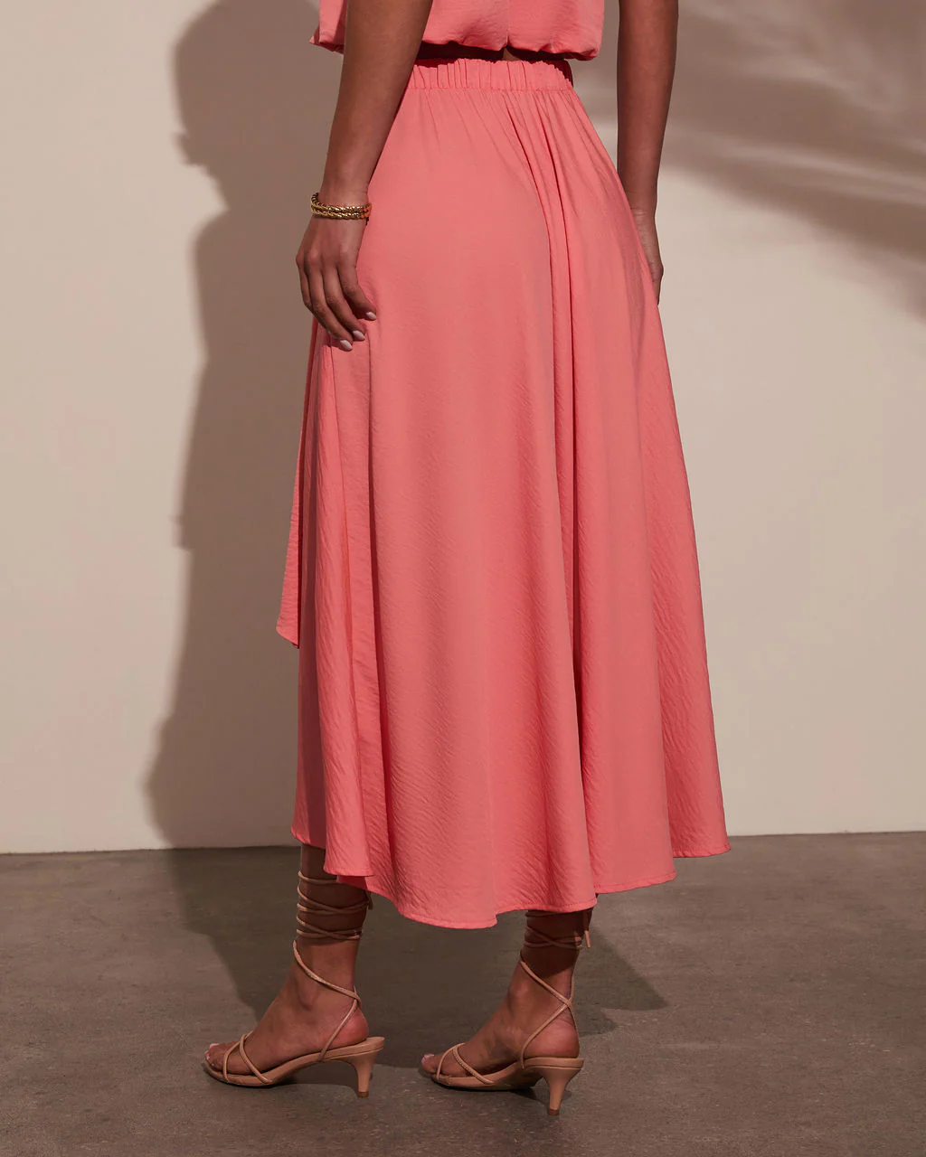 Sharena Waist Tie Midi Skirt - Image 4