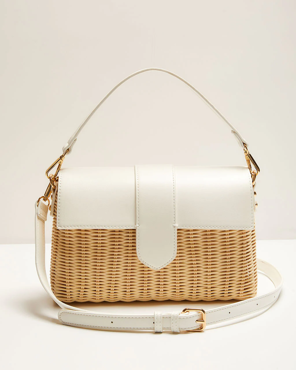 Sharla Top Handle Raffia Bag - Image 2
