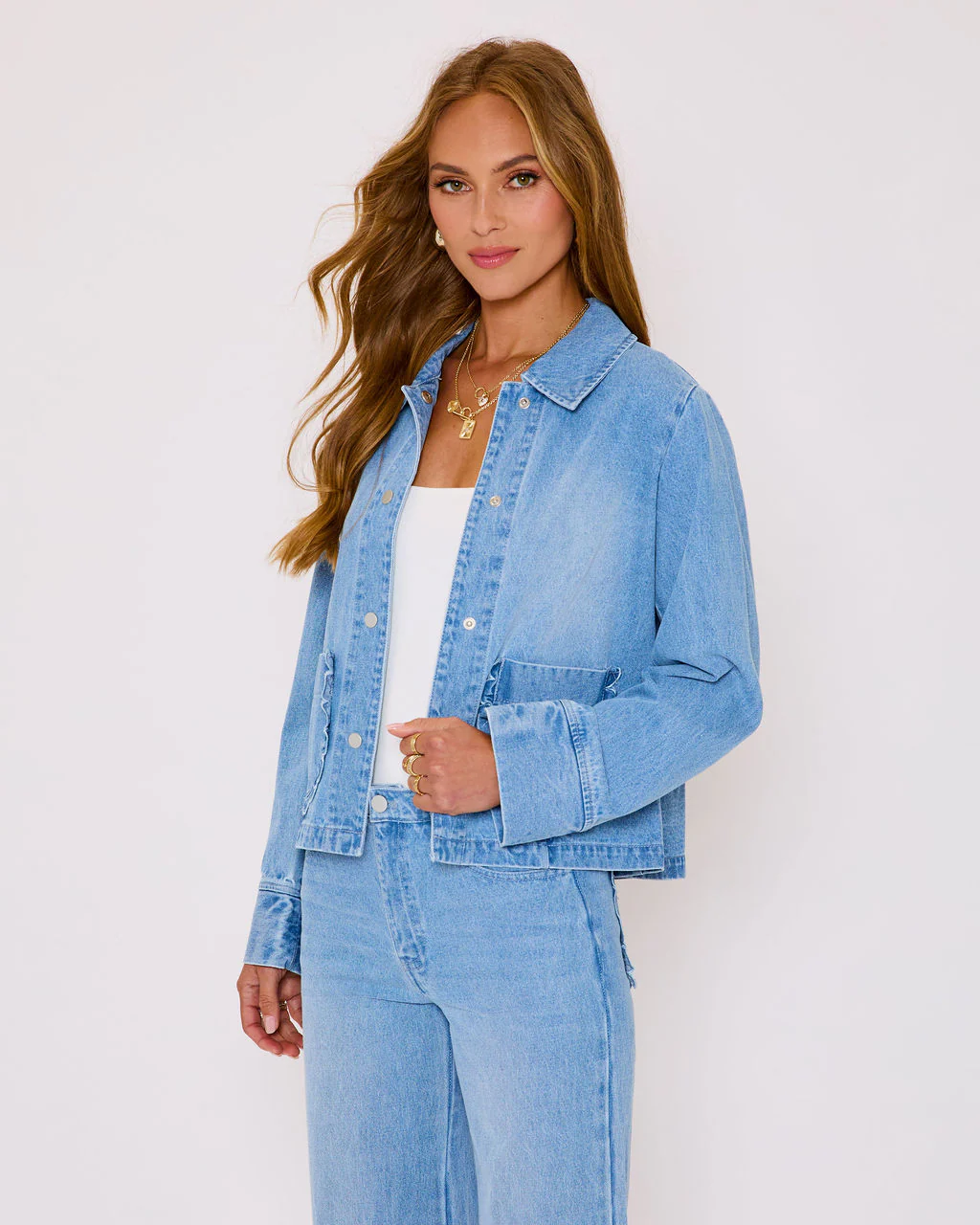 Sharleen Denim Button Down Top - Image 3