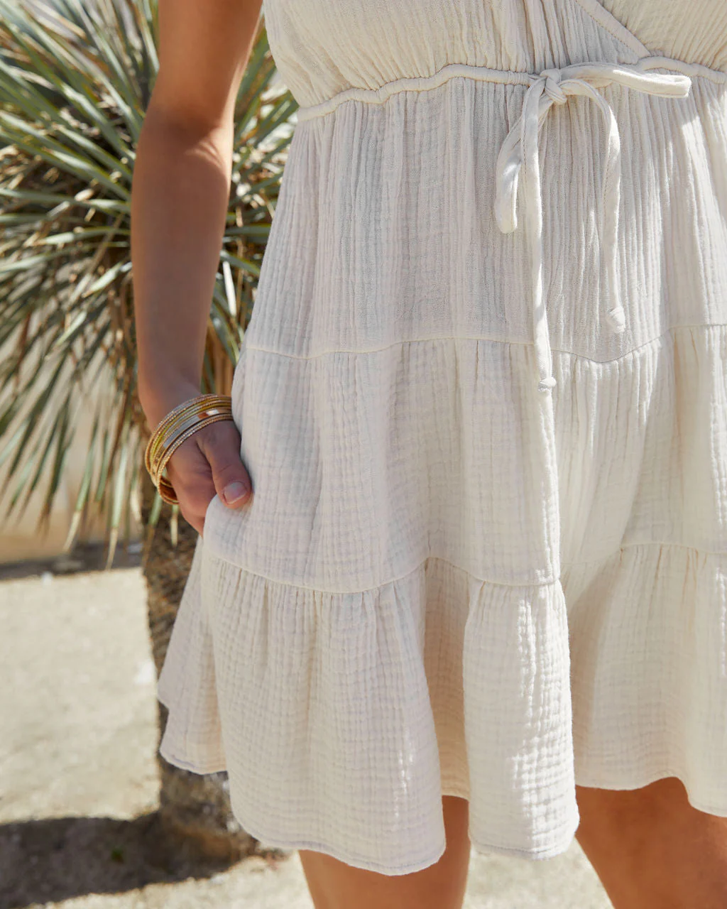 Shelby Cotton Pocketed Tiered Romper - Image 9