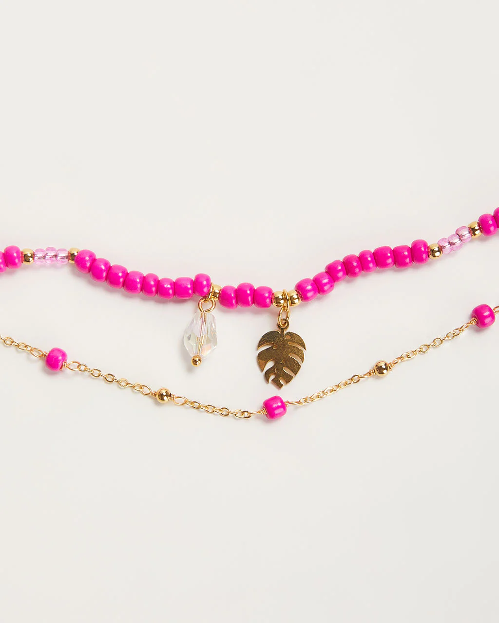 Shoreline Beaded Layered Charm Bracelet - Image 4