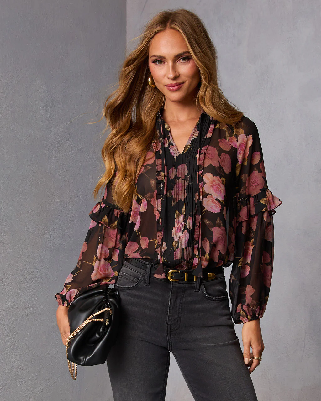 Siana Ruffle Chiffon Top - Image 5