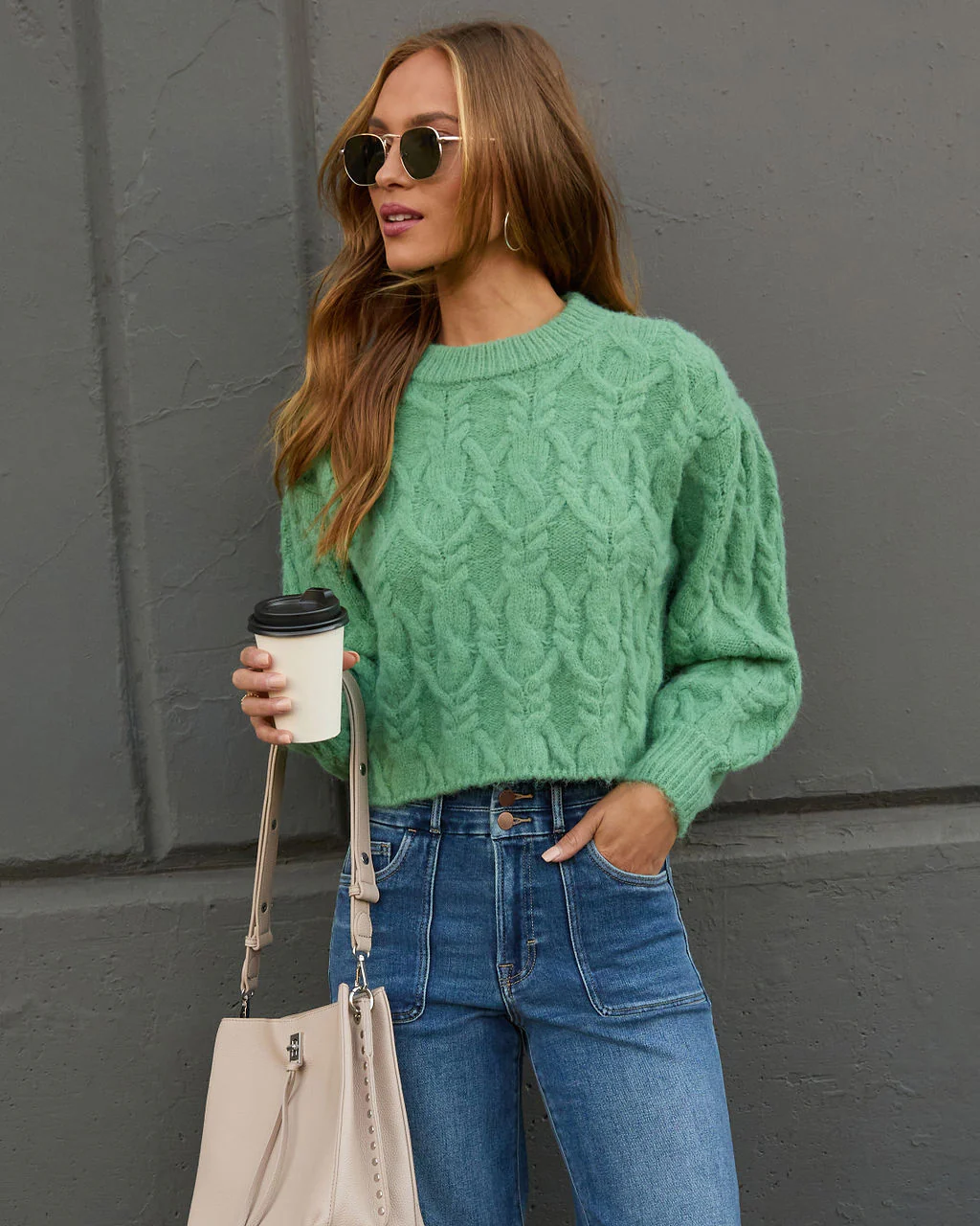 Siarah Cable Knit Sweater - Image 3