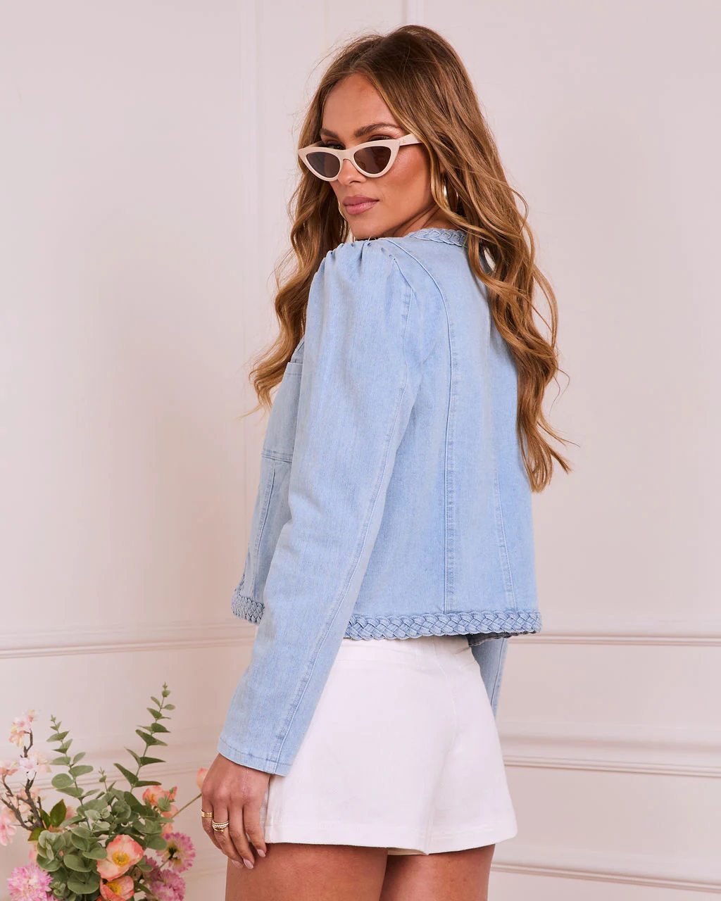 Sidney Braided Trim Twill Jacket - Image 10