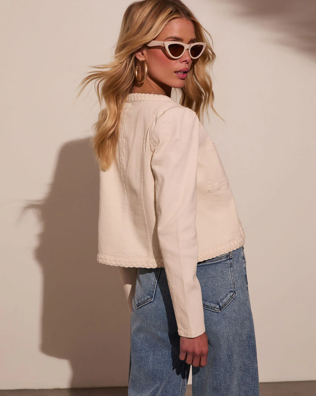 Sidney Braided Trim Twill Jacket - Image 4
