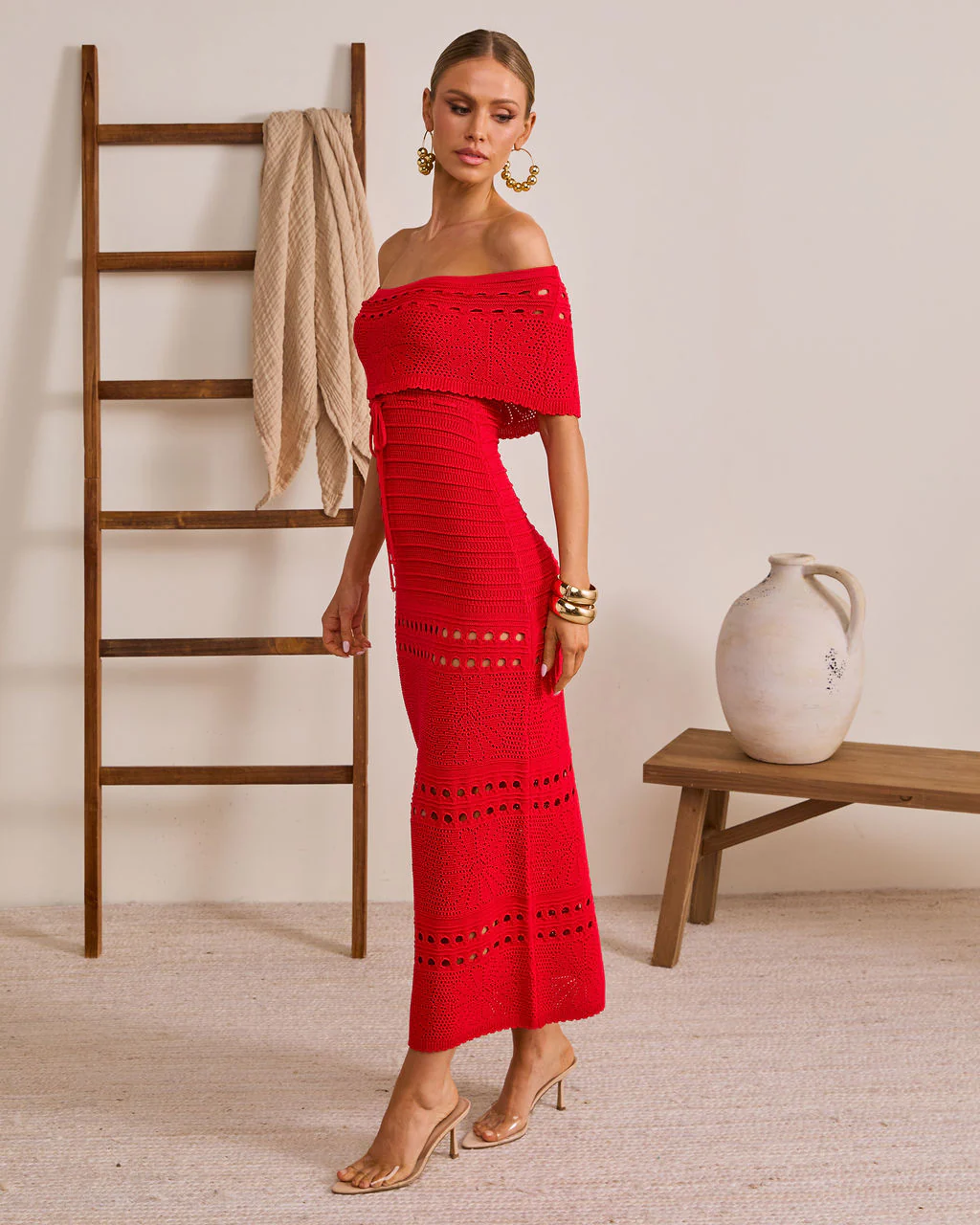 Siena Sun Strapless Knit Maxi Dress - Image 3