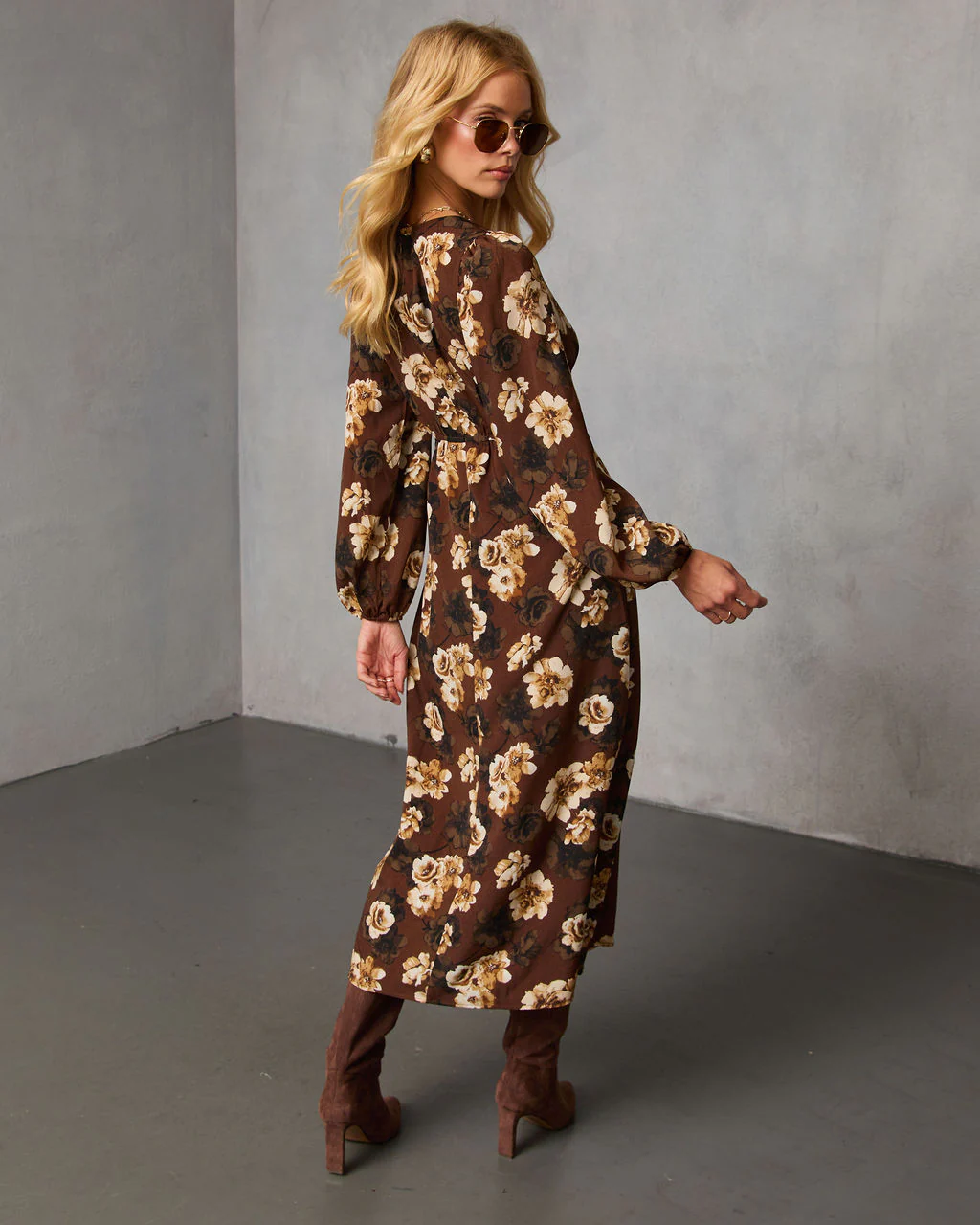 Sierana Printed Midi Dress - Image 4