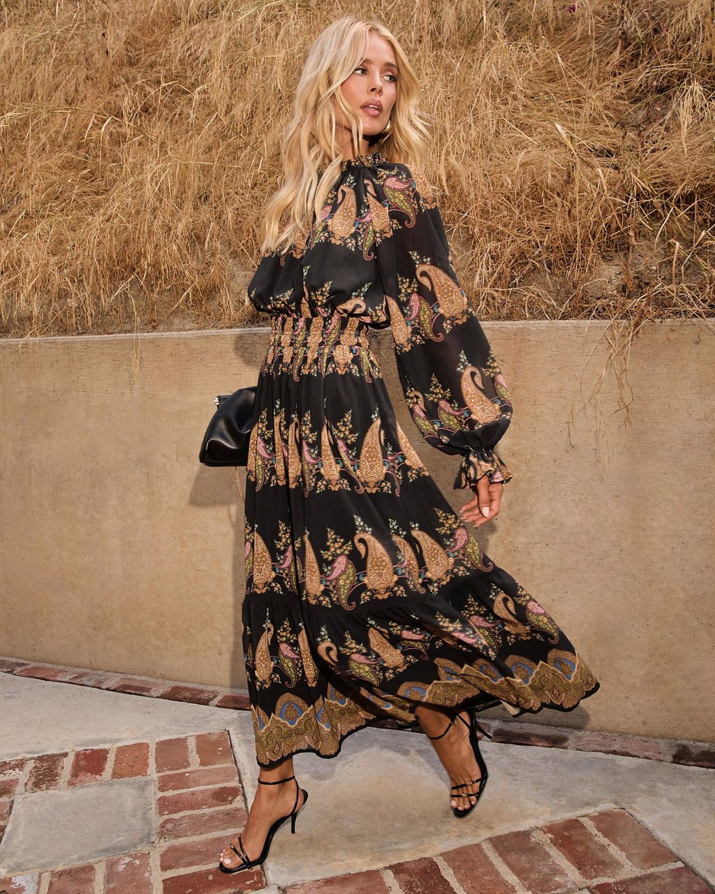 Silent Rue Printed Maxi Dress - Image 3