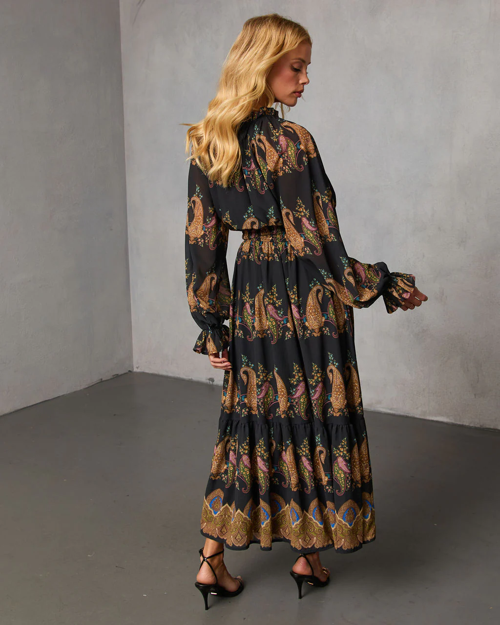 Silent Rue Printed Maxi Dress - Image 4