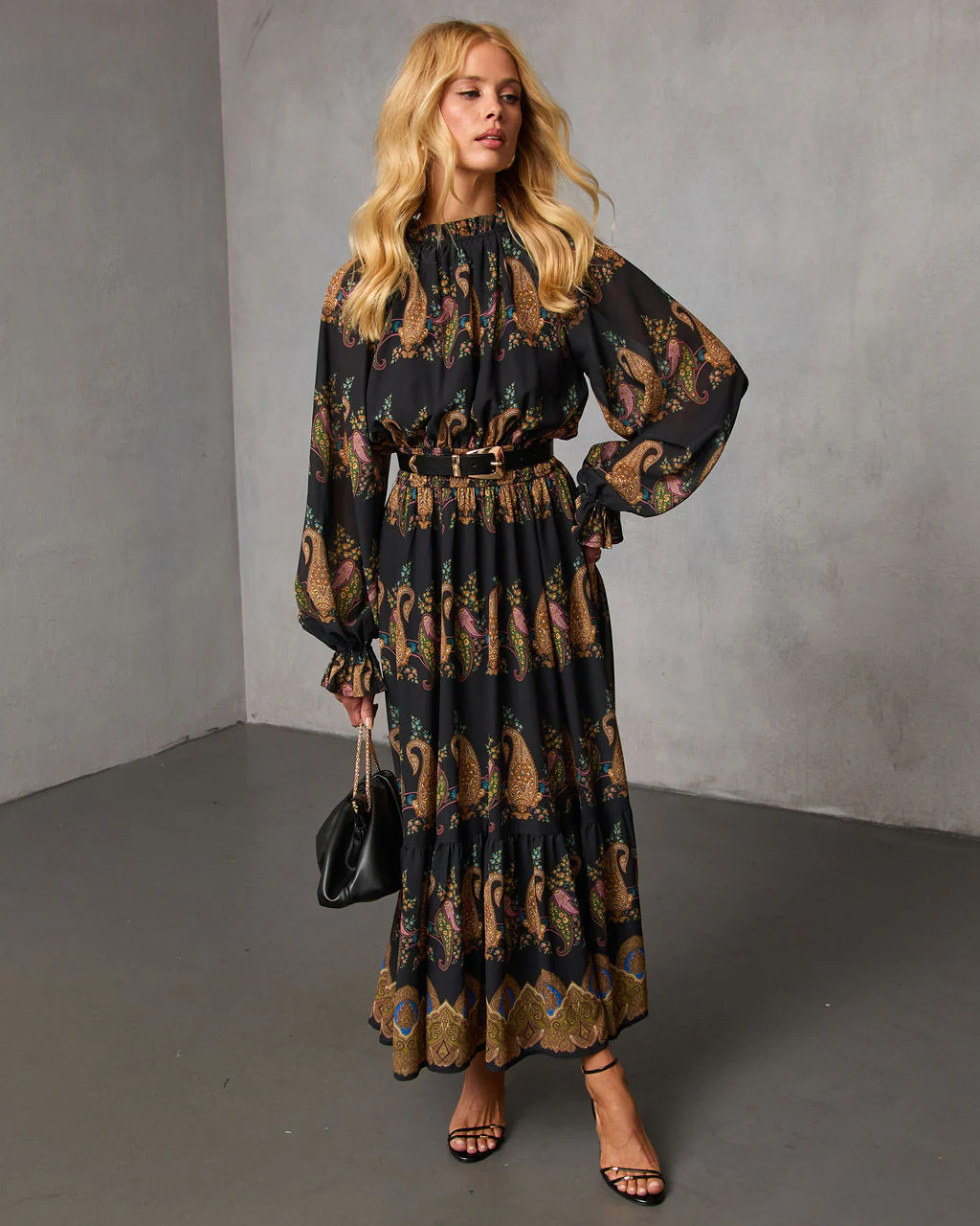 Silent Rue Printed Maxi Dress - Image 5