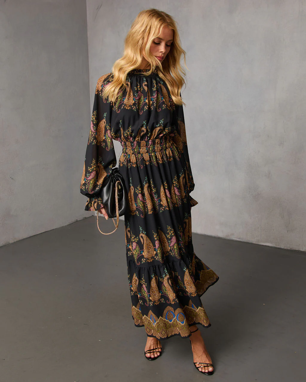 Silent Rue Printed Maxi Dress - Image 6