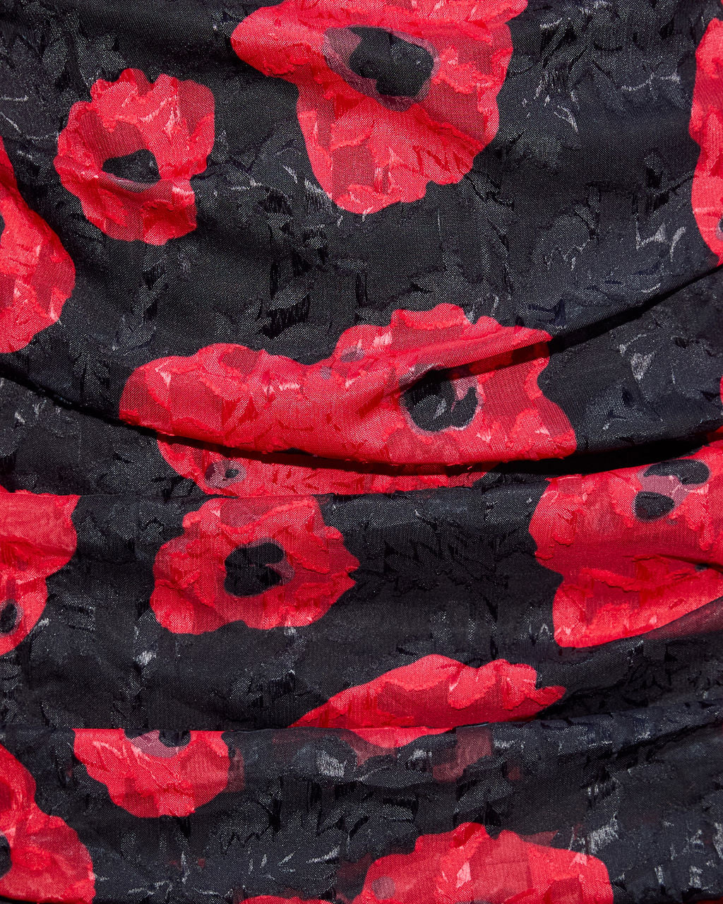 Silk Night Ruched Floral Mini Dress - Image 6