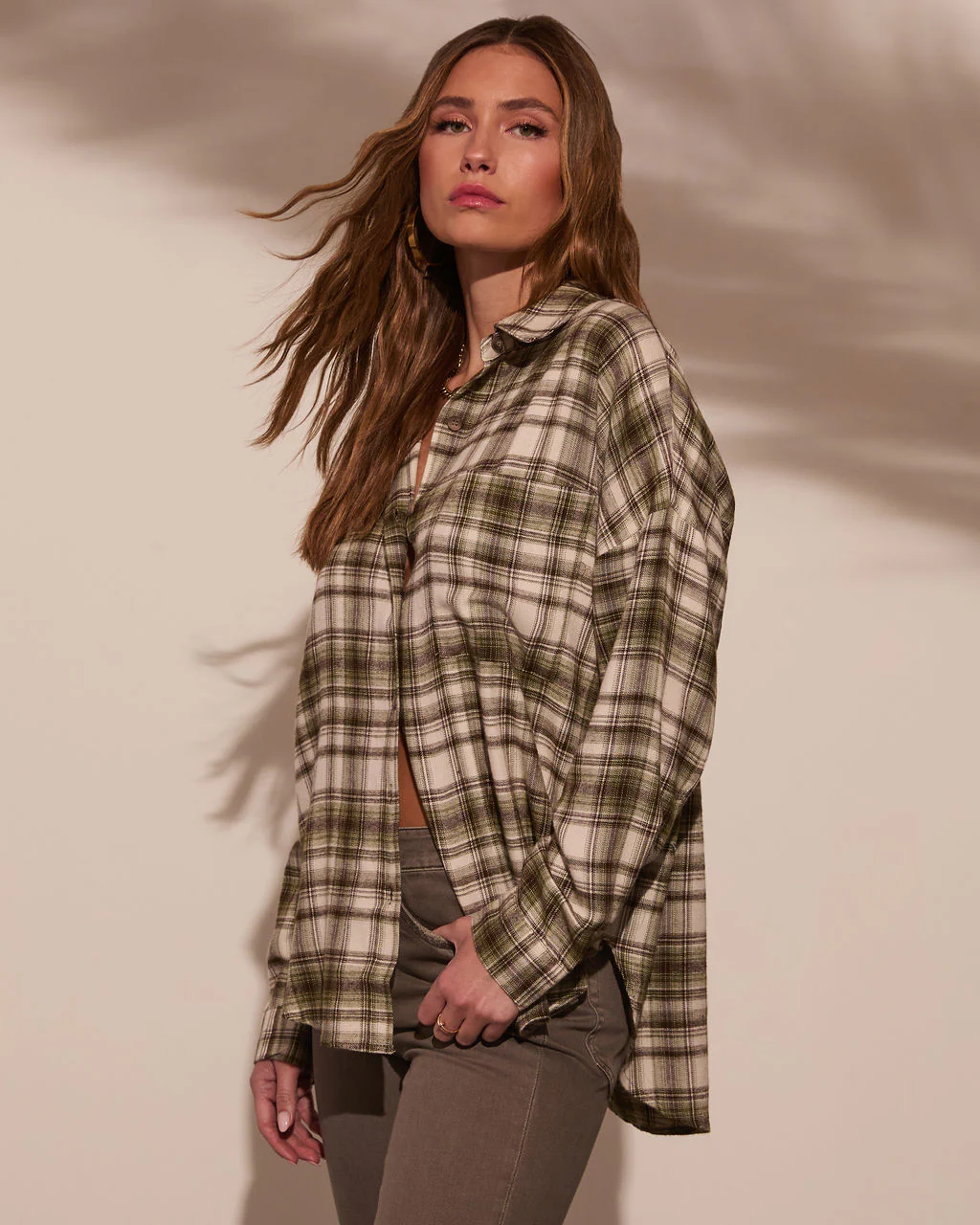 Silvie Plaid Button Down Top - Image 3
