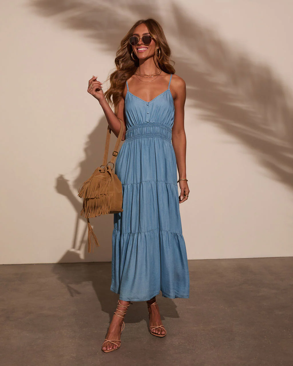 Simonah Tiered Midi Dress - Image 5